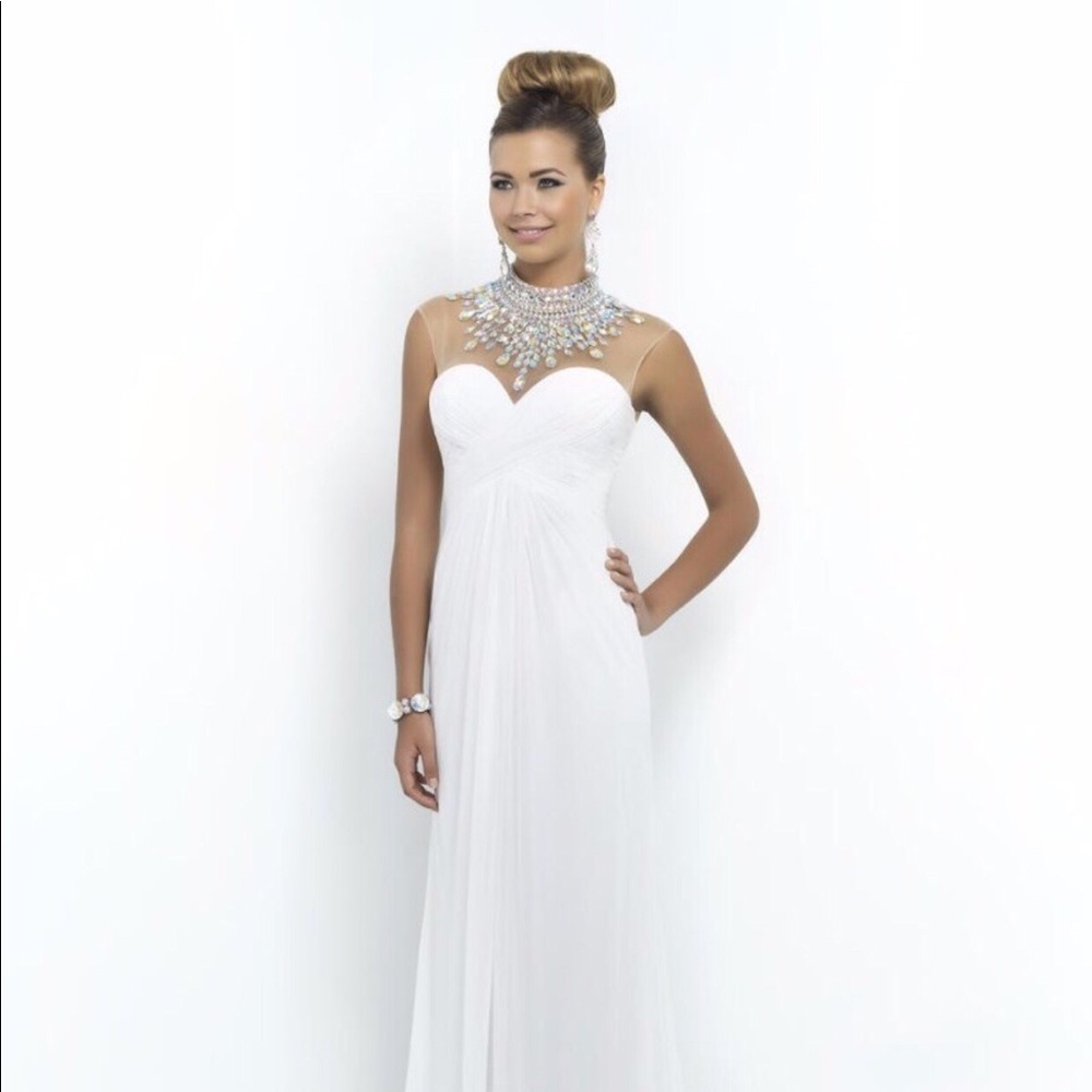 Blush prom by Alexia white prom dress